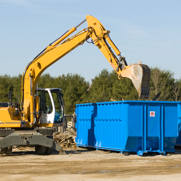 what size residential dumpster rentals are available in Alpine Village